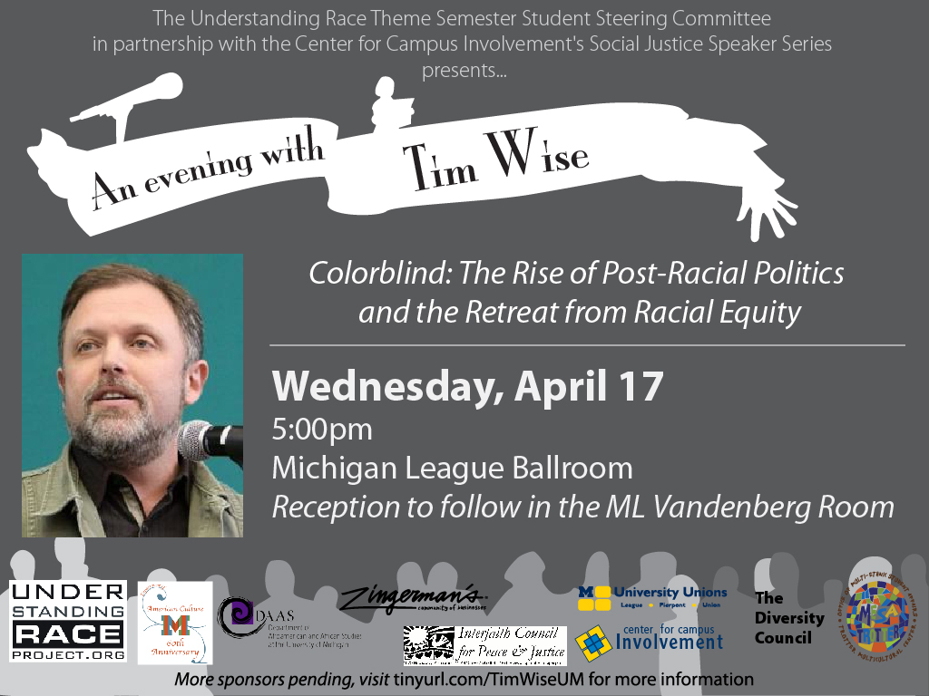 Expired) An Evening with Tim Wise