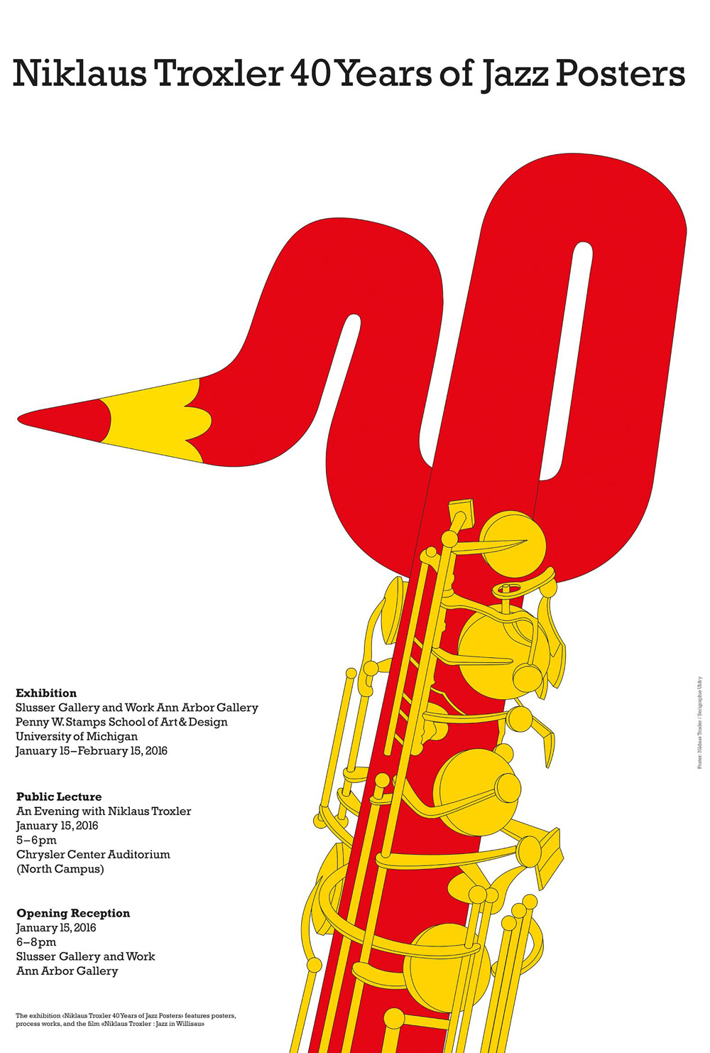 アート・デザイン・音楽 Niklaus Trocler Posters Expired) Niklaus Troxler: 40 Years of Jazz Posters