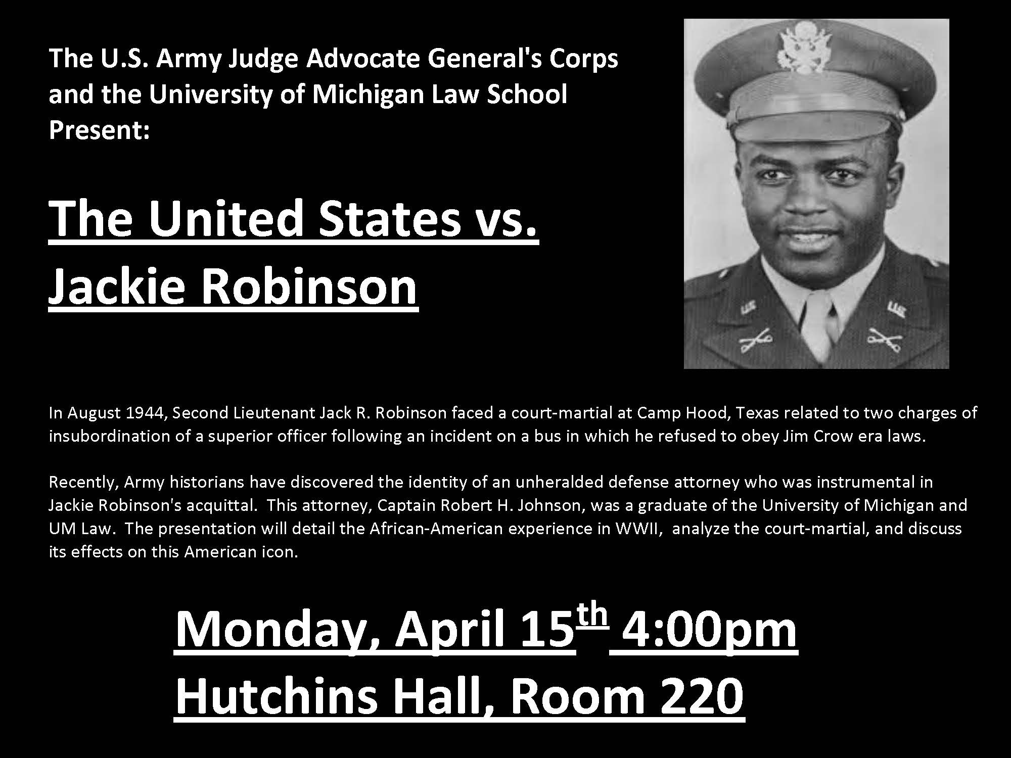 The Court Martial of Jackie Robinson - The History Reader : The