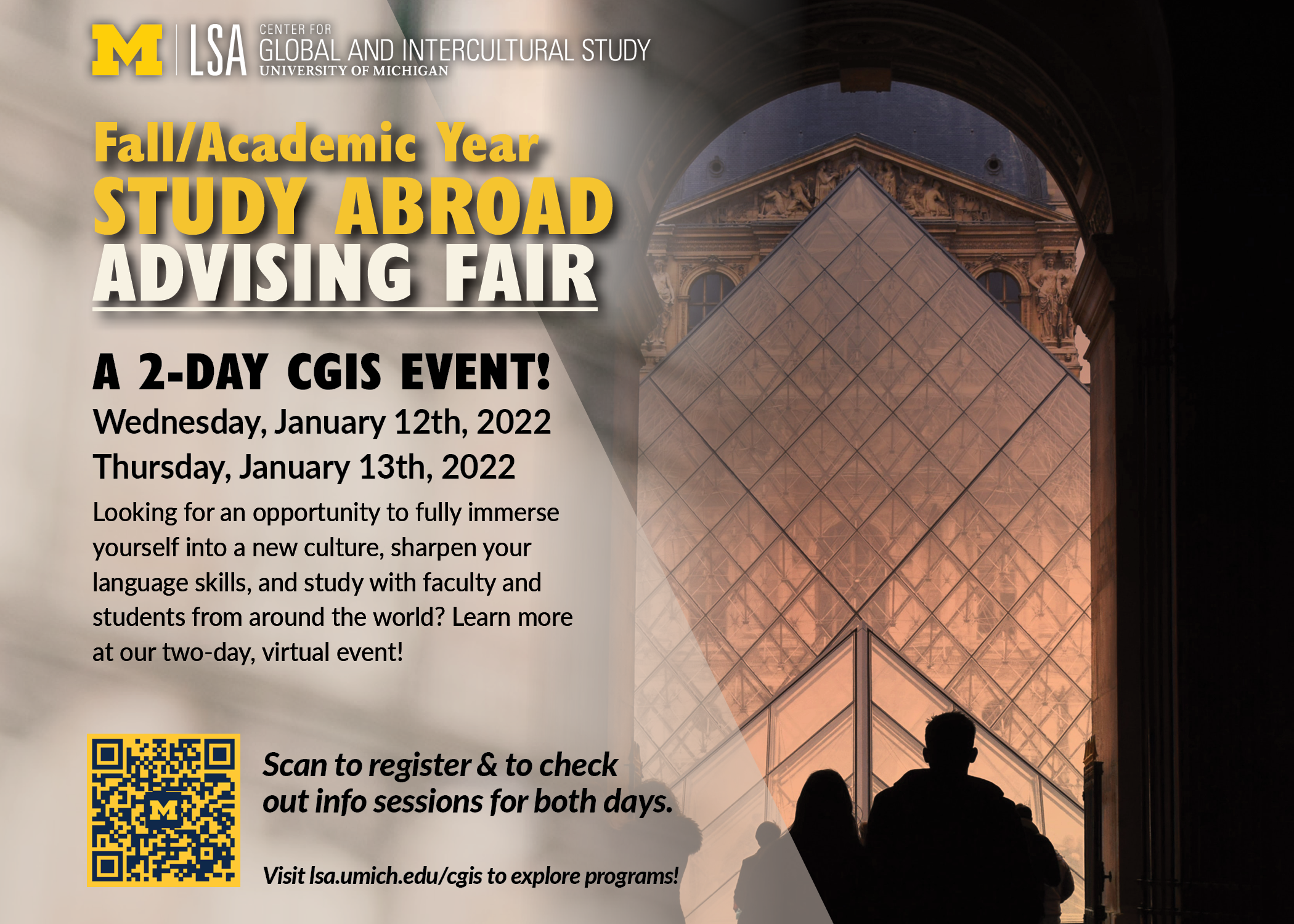 Expired) Fall/ Academic Year Study Abroad Advising Fair | Happening @ Michigan