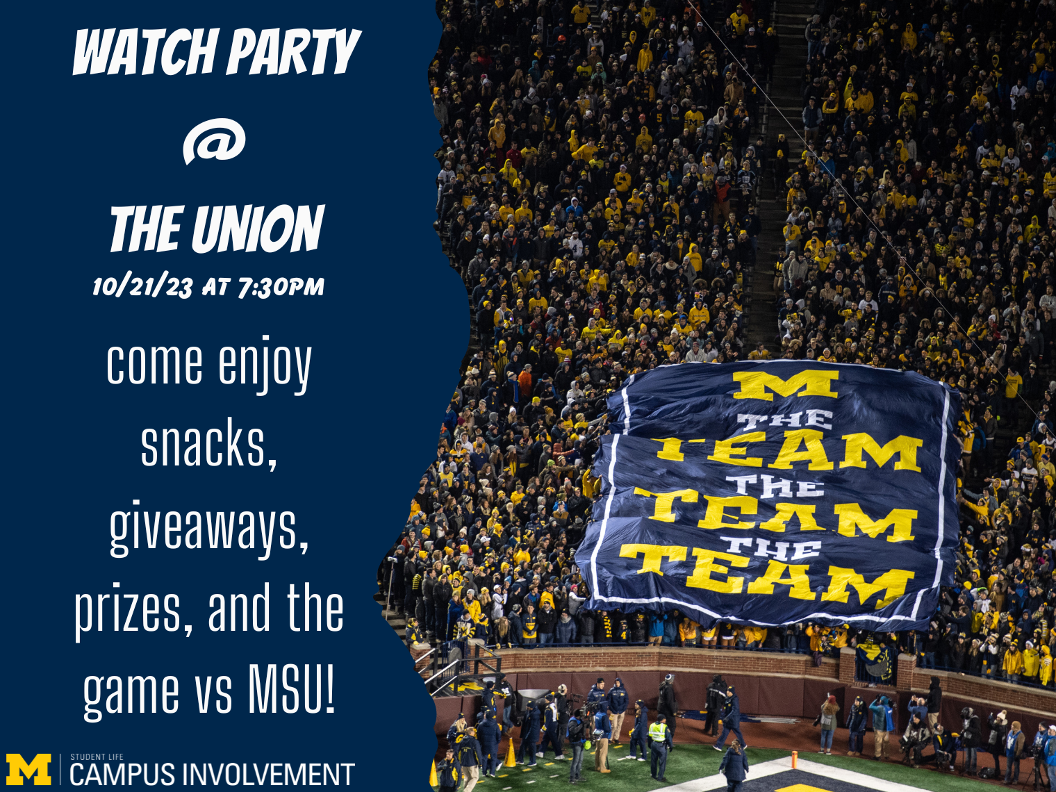 Expired) Watch Party @ The Union | Happening @ Michigan