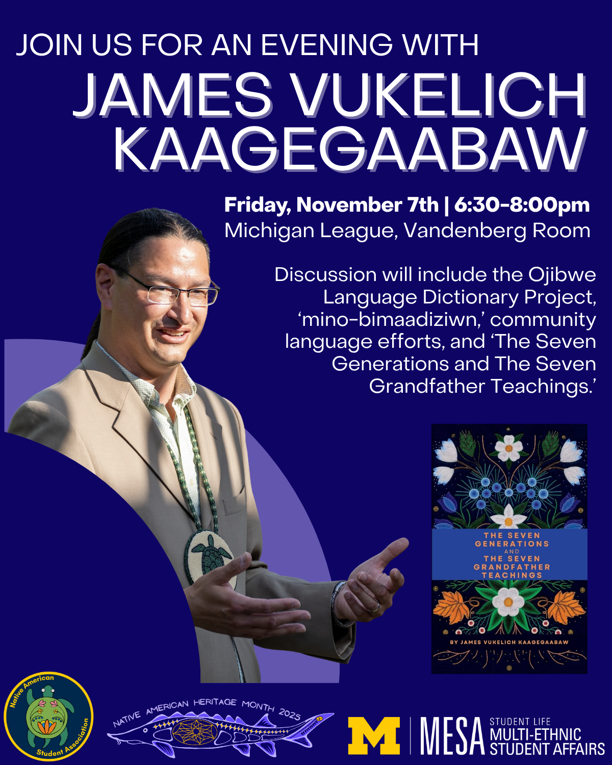Expired) An Evening with James Vukelich Kaagegaabaw | Happening