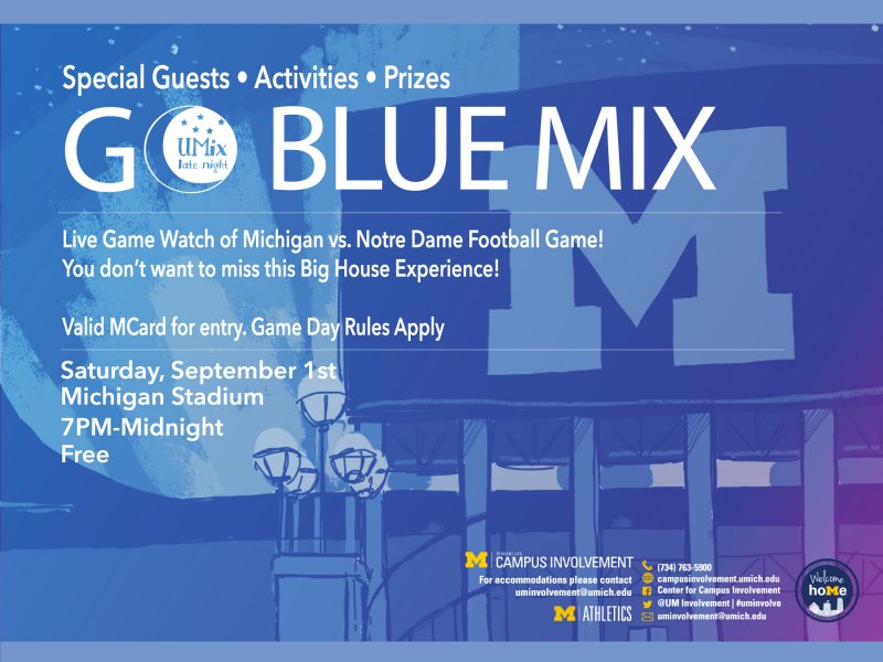 go blue mix