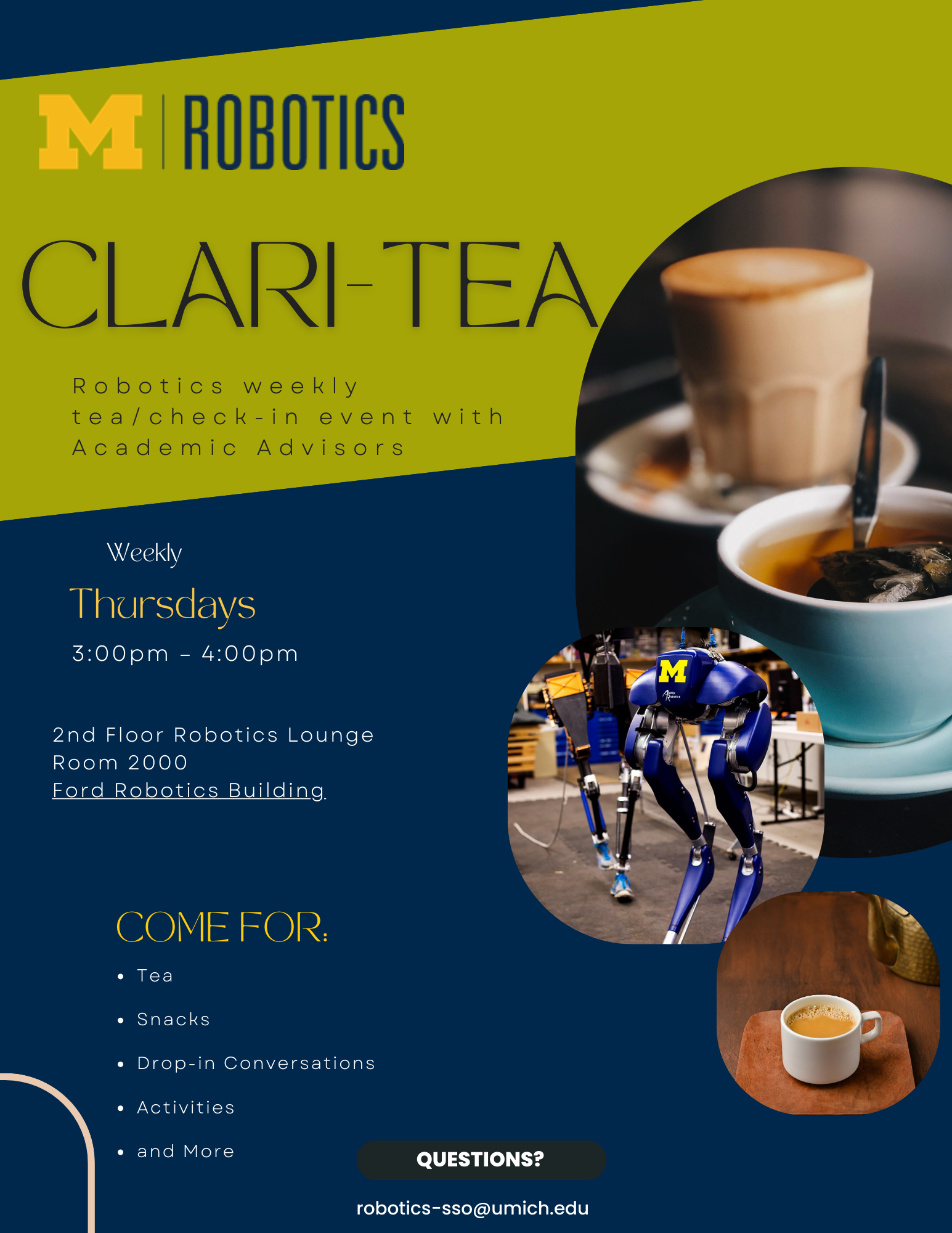 ClariTEA: Informal Advising Event