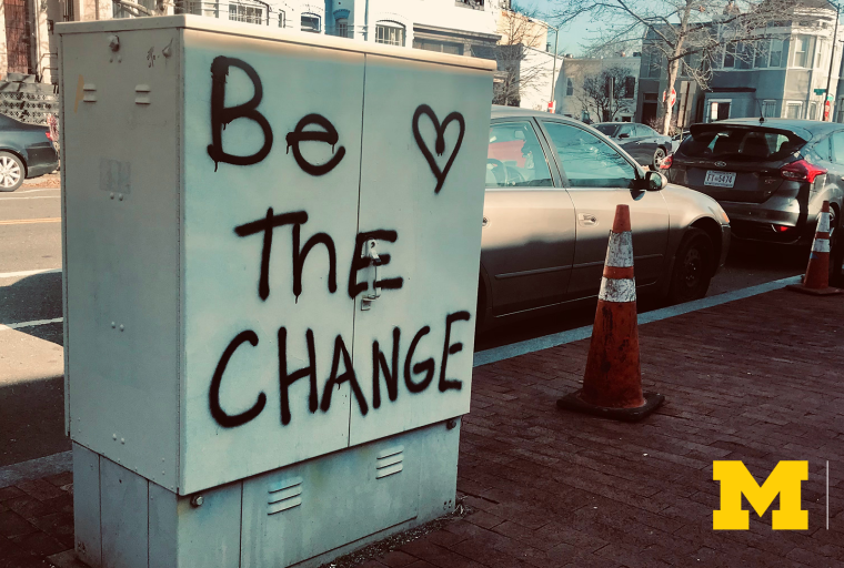 Be the Change graffiti