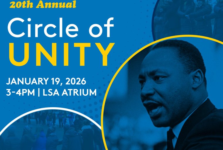 An image of Martin Luther King speaking against a blue background