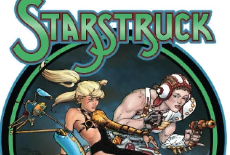 Starstruck poster that has two women in futuristic gear