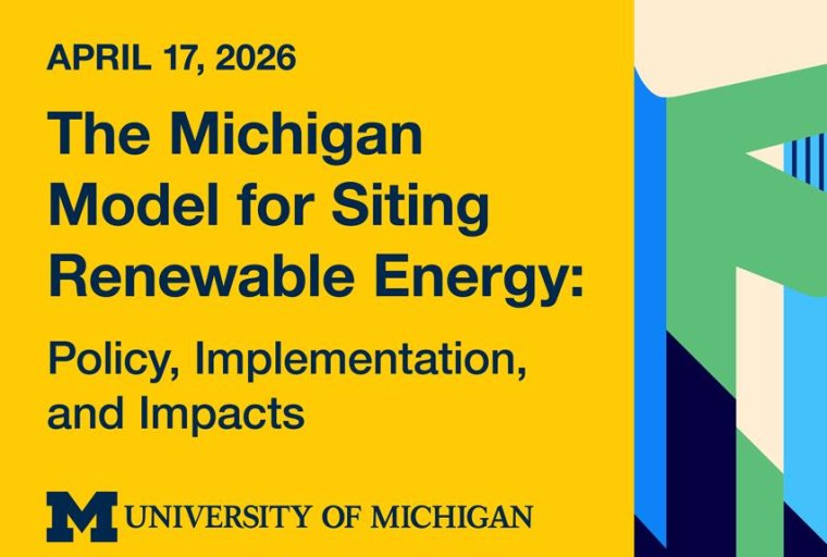 Event landscape flyer with stylized wind turbines.