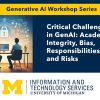 Graphic Critical Challenges in Generative AI: Academic Integrity, Bias, Responsibilities, and Risks
