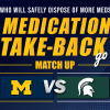event banner for Medication Take Back with UofM and MSU