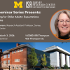 University of Michigan SRC seminar flyer with event details and buildings.