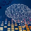 circuits in the shape of a brain