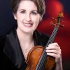 Master Class: Sheryl Staples, violin (four-color headshot of woman holding violin)
