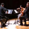 Chamber Music Extravaganza trio on stage.
