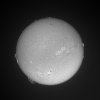 Photograph of the sun through a solar telescope