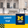Summer Tour image in front of the Clements Library