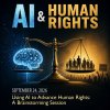 Graphic shows scales balancing brain with synapse points and group of humans on the other.