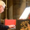Arthur Haas performs on a harpsichord.