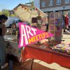 People interacting at the Kerrytown Market