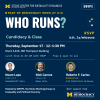 Stone Center for Inequality Dynamics Who Runs? Candidacy & Class Event Poster