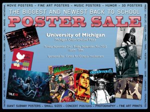Poster Sale - Michigan Union - September 2-7