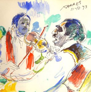 Detail from The Fiddler, Sam Karres, 1993 Detail from The Fiddler, Sam Karres, 1993