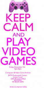 Keep calm and play video games poster