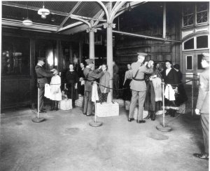 Health inspections at Ellis Island