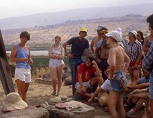 Dig crew at Tel Anafa, Israel