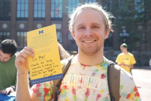 Here is a student from the event last year.