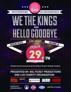We The Kings + Hellogoodbye (March 29) Flyer We The Kings + Hellogoodbye (March 29) Flyer