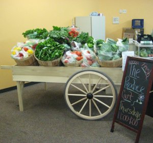Fresh produce available at the Produce Cart every Thursday. Located in the Towsl