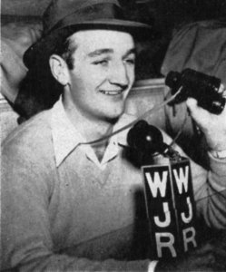 Tom Harmon broadcasting Michigan football in 1941