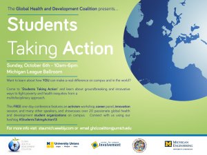 Global Health Development Coalition Conference: Students Taking Action on 10/6 i