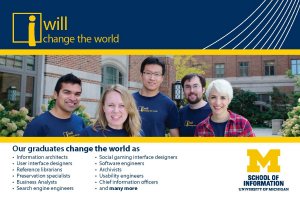 Connect with UMSI Postcard