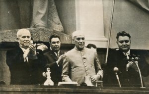 Nehru, Khrushchev, Brezhnev, Moscow 1961 Nehru, Khrushchev, Brezhnev, Moscow 1961