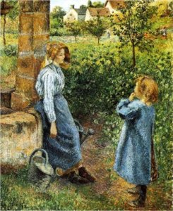 Camille Pissaro - Woman and Child at the Well