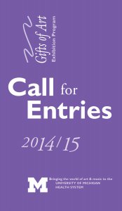 Gifts of Art Call for Entries 2014-2015