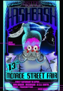 The Unofficial Hash Bash and Official Monroe Street Fair 2014 Poster 