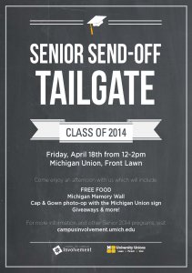 Senior Send-off on 4/18/2014 from 12p-2p