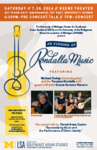Rondalla Music concert poster