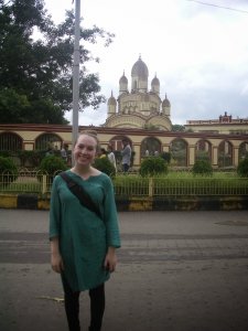 Emily Preuss at the Dakshineswar Kali Temple