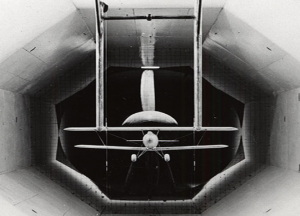The subsonic wind tunnel, courtesy of the Bentley Historical Library