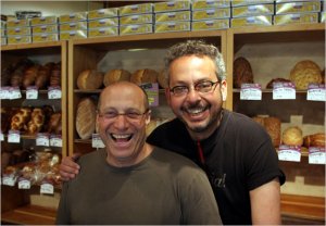 Paul Saginaw & Ari Weinzweig with Zingerman bread in background