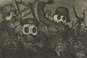 Otto Dix's "Storm Troops Advancing Under Gas" (1924)