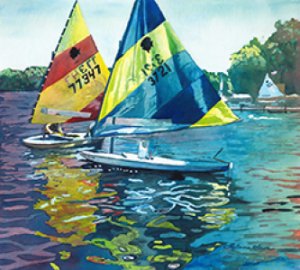Reflections After the Race by LeAnne Mawby Sowa, scan by the artist.