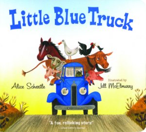 Cover detail from Little Blue Truck by Alice Schertle, illustrated by Jill McElm