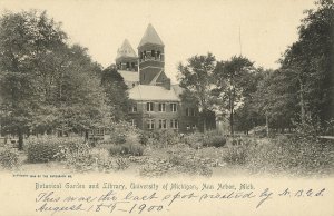 Botanical Garden and Library, University of Michigan, Ann Arbor, Michigan, 1904,