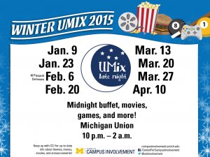 Winter UMix Dates 2015