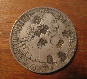 Silver coin from the Ming Dynasty (1368-1644)